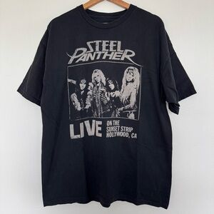 Steel Panther T-Shirt Mens XL Live On The Sunset Strip Hollywood California Tee